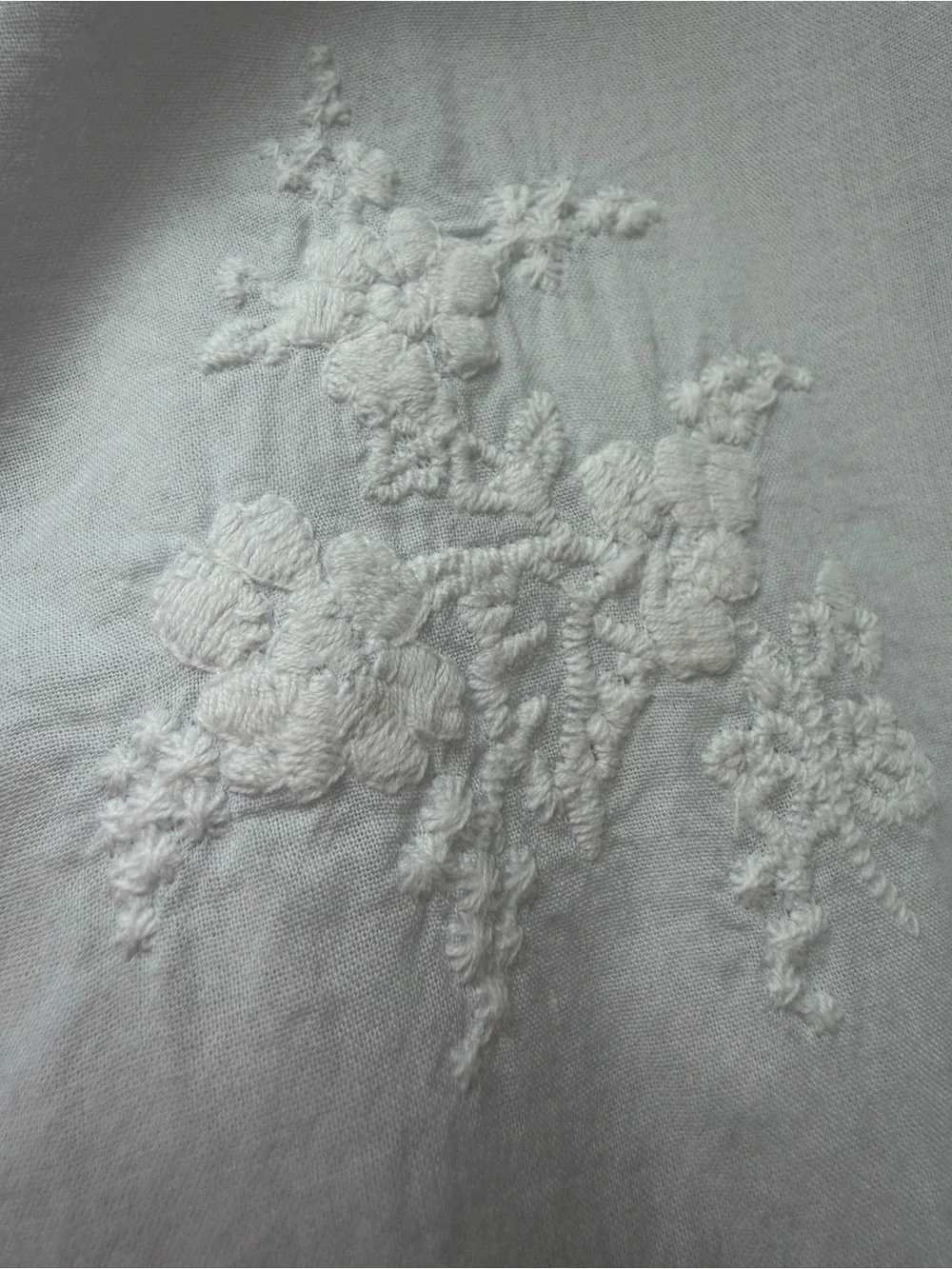 Jamie and Jack Girls Size 12 White 3D Floral Embroidered Dress